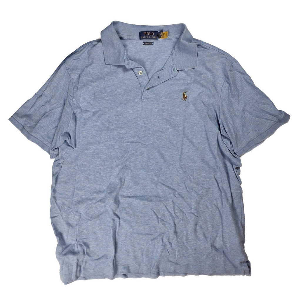 Polo Ralph Lauren Blue Classic Fit Polo Men's Size Large